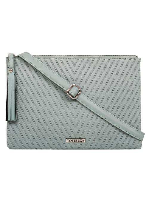 grey leatherette regular sling bag - 16726108 - Very Small Image - 1