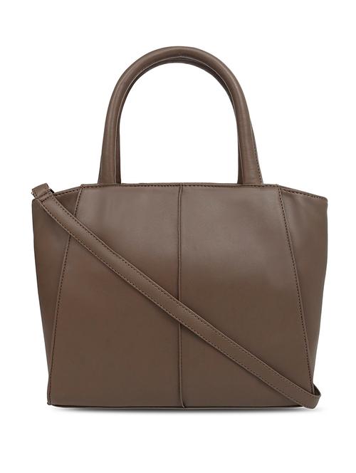 beige leatherette (pu) handbag - 16726125 - Very Small Image - 1