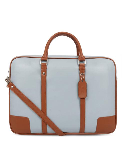 blue leatherette laptop laptop bag - 16726215 - Very Small Image - 1