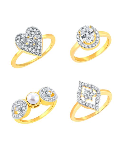 gold metal combo ring - 16727925 - Very Small Image - 1