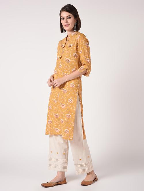 floral print kurta palazzo set - 16728284 - Very Small Image - 1