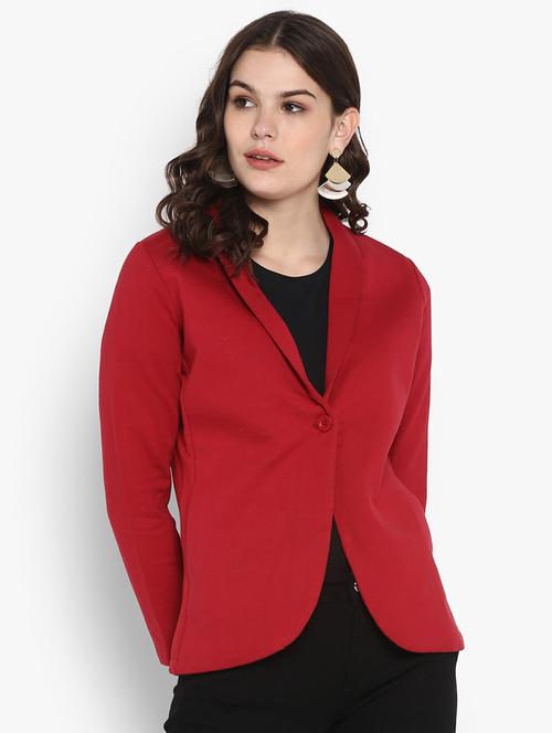 v-neck long sleeved blazer - 16729225 - Very Small Image - 1