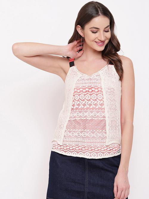 cami neck layered top - 16730451 - Very Small Image - 1