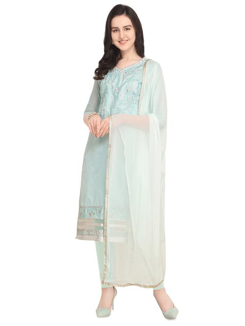 embroidered unstitched suit - 16730753 - Very Small Image - 1