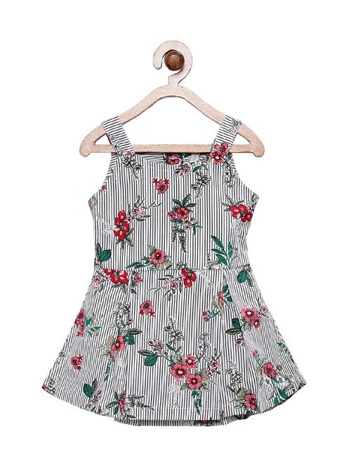 floral striped frock - 16731034 - Very Small Image - 1