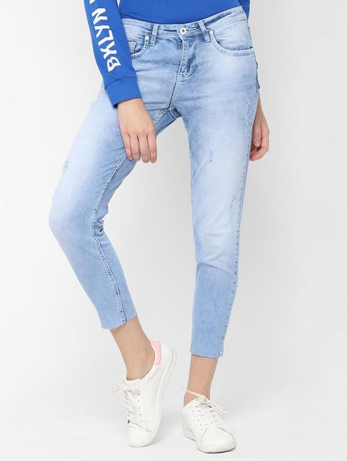 high rise stone washed jeans - 16733651 - Very Small Image - 1