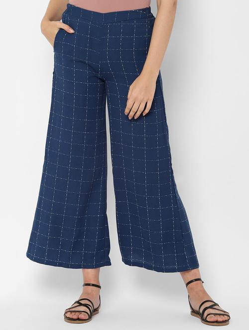 high rise checkered wide leg trouser - 16733933 - Very Small Image - 1