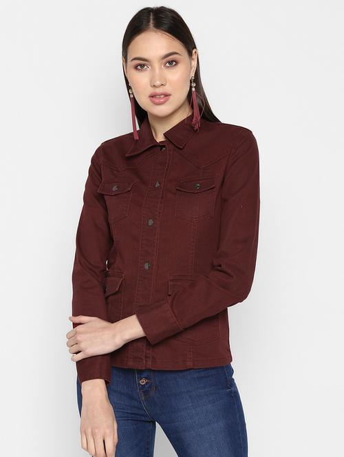 long sleeved denim jacket - 16734556 - Very Small Image - 1