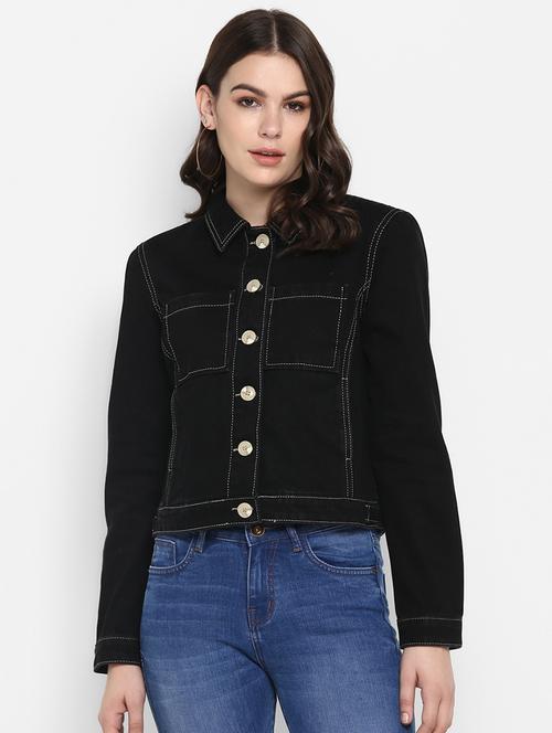 long sleeved denim jacket - 16734574 - Very Small Image - 1