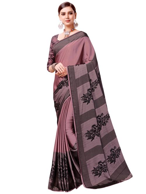 floral printed saree with blouse - 16734885 - Very Small Image - 1