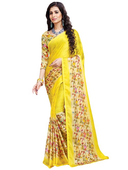 conversational printed saree with blouse - 16734891 - Very Small Image - 1