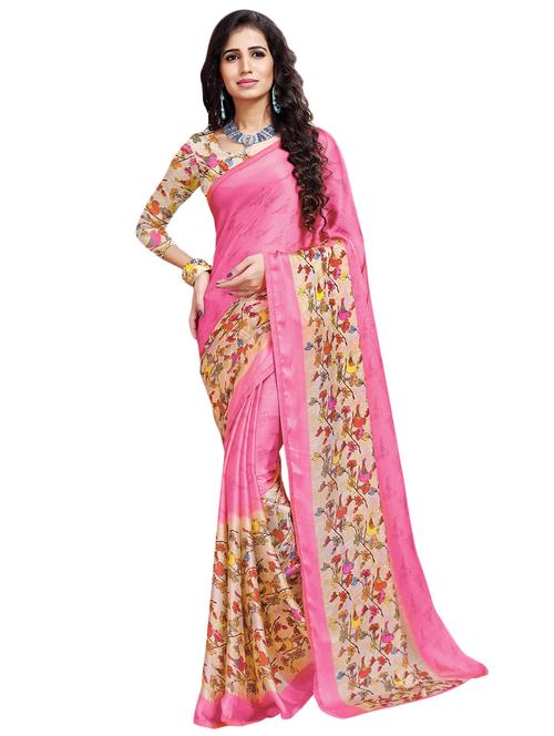 conversational printed saree with blouse - 16734892 - Very Small Image - 1