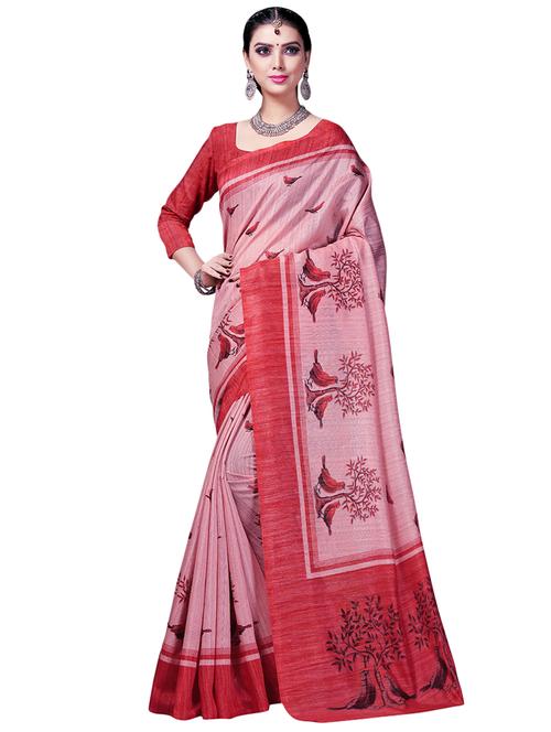 conversational printed saree with blouse - 16734941 - Very Small Image - 1