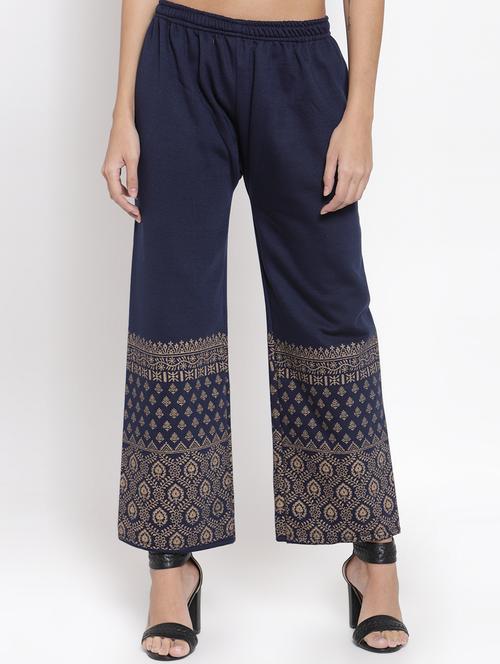 high rise printed hem palazzo - 16735575 - Very Small Image - 1