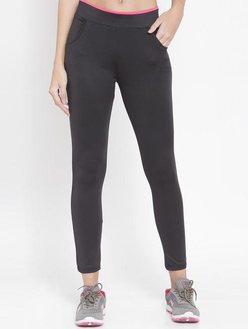 high rise solid track pant - 16735657 - Very Small Image - 1
