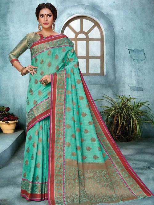 self design woven saree - 16736465 - Very Small Image - 1
