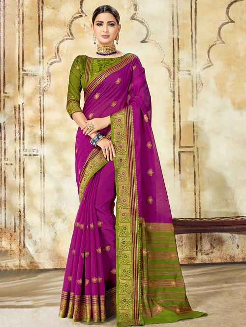 self-design woven saree - 16736520 - Very Small Image - 1