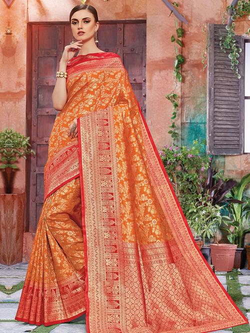 self-design woven saree - 16736523 - Very Small Image - 1