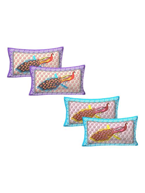 cotton multicolor pillow covers 2 sets (4 pieces) - 16736797 - Very Small Image - 1