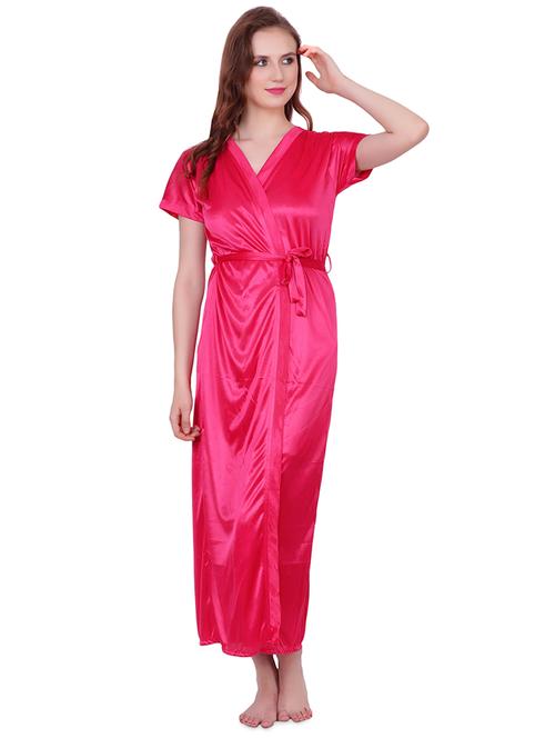 laced babydoll with robe set - 16736940 - Very Small Image - 1