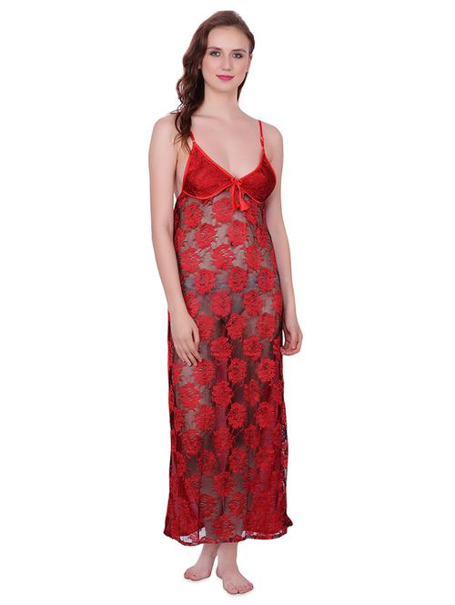 cami neck floral laced babydoll - 16736944 - Very Small Image - 1