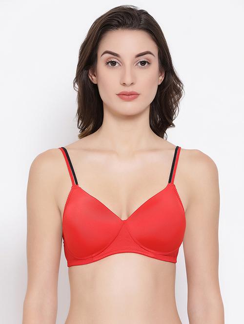 contrast strap t-shirt bra - 16737124 - Very Small Image - 1