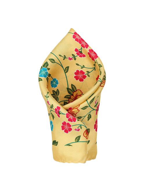 yellow silk pocketsquare - 16737239 - Very Small Image - 1