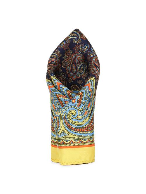 blue silk pocketsquare - 16737248 - Very Small Image - 1