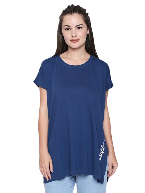 round neck boxy long tee - 16737485 - Very Small Image - 1