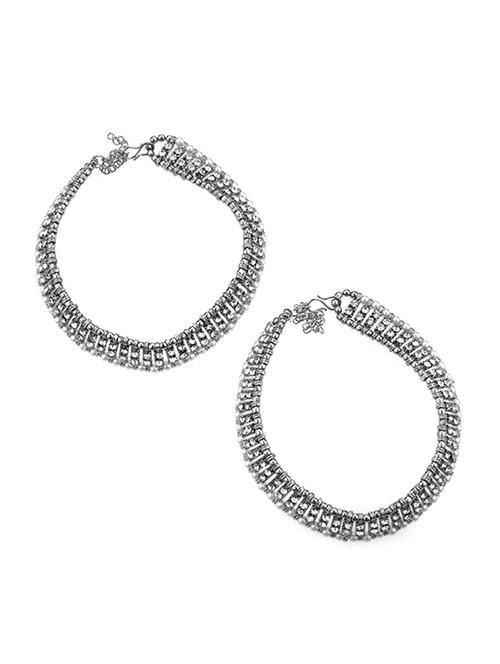 silver metal payal - 16737582 - Very Small Image - 1