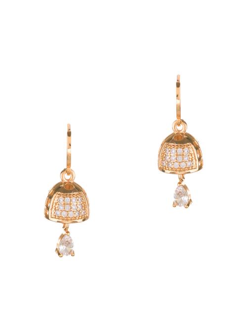 gold metal drop earring - 16737614 - Very Small Image - 1