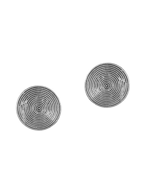 silver metal studs earring - 16737625 - Very Small Image - 1