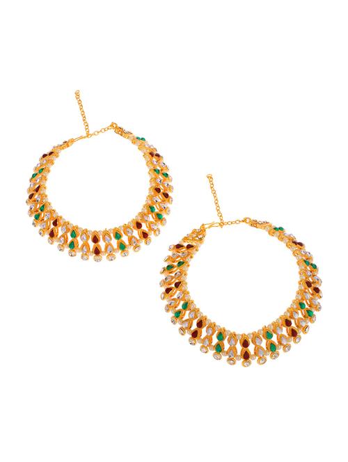 multi colored metal payal - 16738017 - Very Small Image - 1