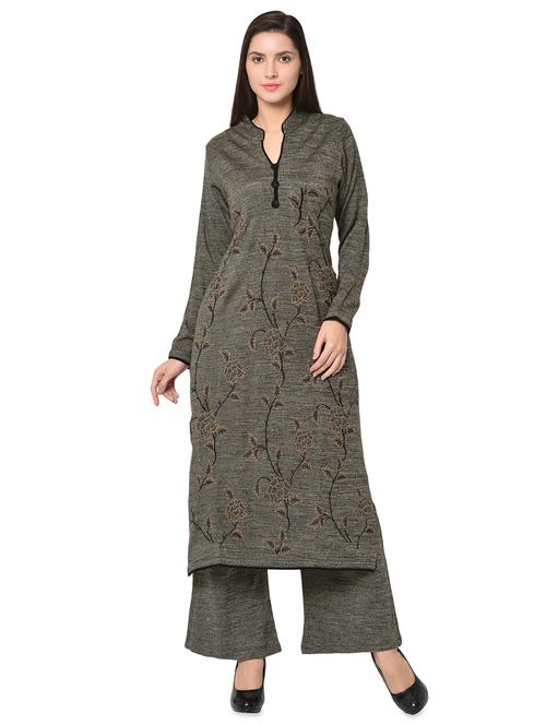 embroidered woolen set - 16738309 - Very Small Image - 1