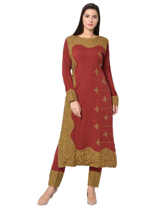 embroidered woolen set - 16738333 - Very Small Image - 1