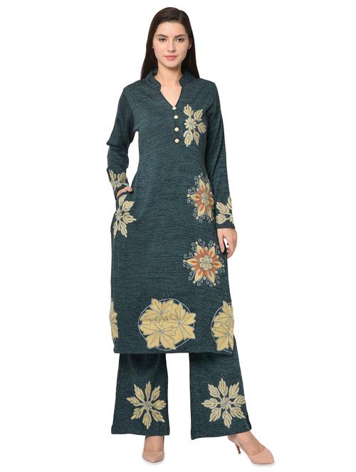 embroidered woolen set - 16738335 - Very Small Image - 1