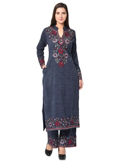 embroidered woolen set - 16738338 - Very Small Image - 1