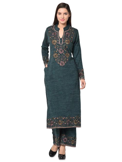 embroidered woolen set - 16738339 - Very Small Image - 1