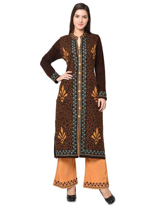 embroidered woolen set - 16738342 - Very Small Image - 1