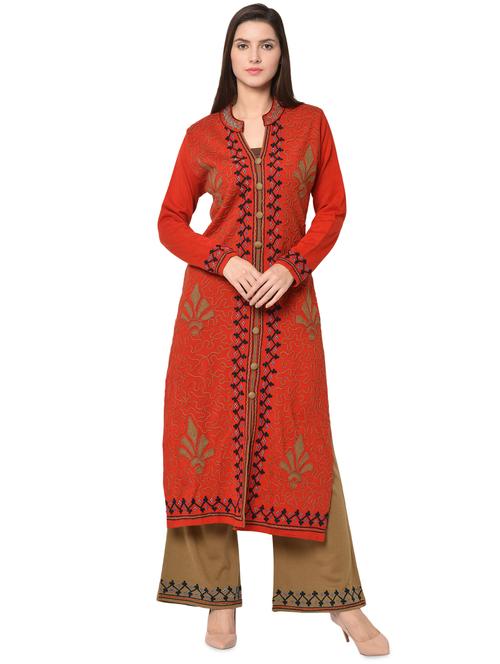 embroidered woolen set - 16738345 - Very Small Image - 1