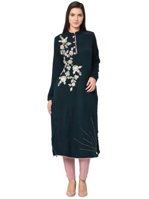 embroidered woolen set - 16738349 - Very Small Image - 1