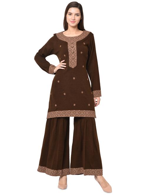 embroidered woolen set - 16738352 - Very Small Image - 1