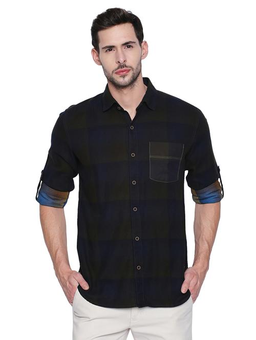 green checkered casual shirt - 16738377 - Very Small Image - 1