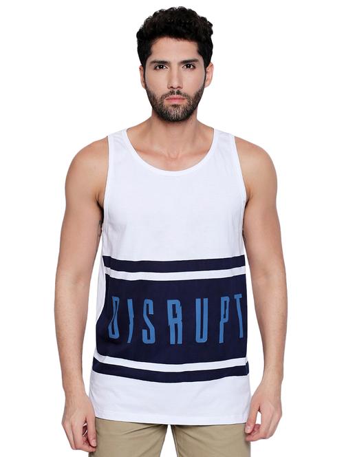 white typographic asymmetric t-shirt - 16738394 - Very Small Image - 1