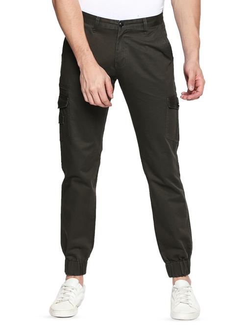 green solid joggers - 16738411 - Very Small Image - 1