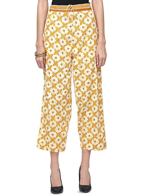 high rise drawstring crop trouser - 16738852 - Very Small Image - 1