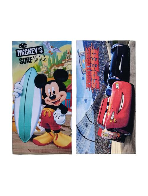 disney kids bath towel pack of 2 - 16740223 - Very Small Image - 1