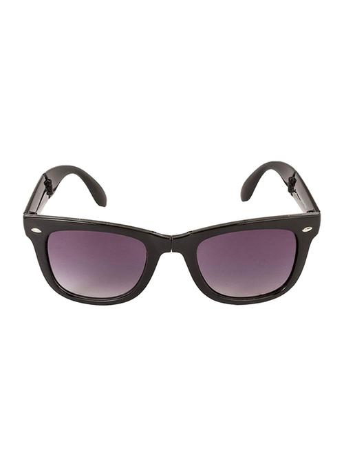 lof uv protected black foldable square sunglasses v-2109 - 16740667 - Very Small Image - 1