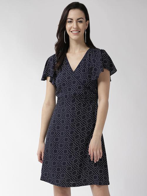 v-neck a-line dress - 16740776 - Very Small Image - 1