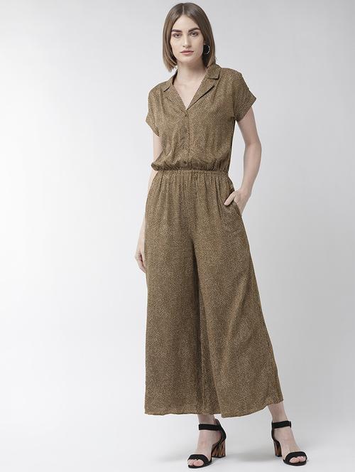lapel neck full leg jumpsuit - 16740781 - Very Small Image - 1